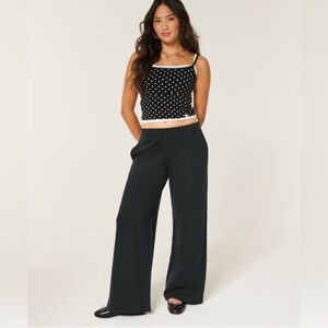 Hollister Black Wide-Leg Sweats